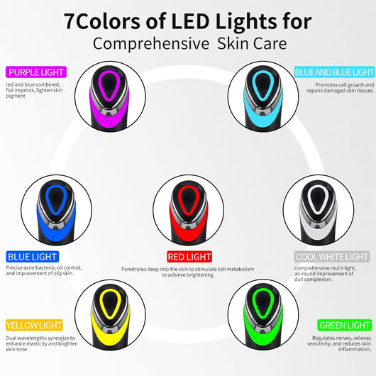 7-Color LED Eye & Face Vibration Massager