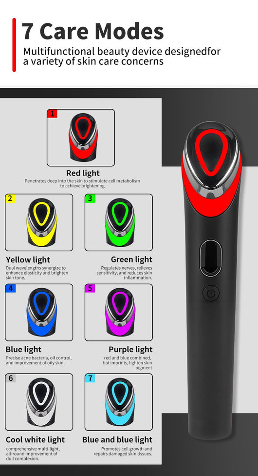 7-Color LED Eye & Face Vibration Massager